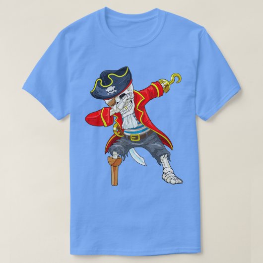 Dabbing Skeleton Pirate Halloween Costume Jolly Ro T-shirt (Design voorkant)