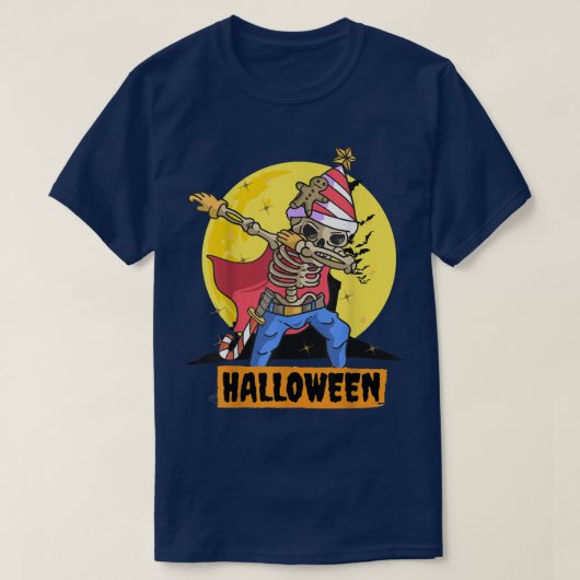 Dabbing Skeleton Pirate Halloween Funny Dab Kinder T-shirt (Design voorkant)