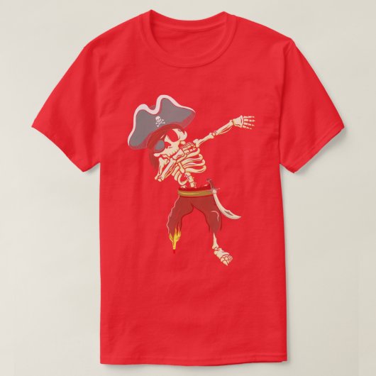 Dabbing Skeleton Pirate Halloween Gifts Kinder Boy T-shirt (Design voorkant)