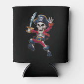 Dabbing Skeleton Pirate Halloween Kinderen Jolly R Blikjeskoeler (Voorkant)