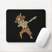 Dabbing Skeleton Pirate Halloween Kinderen Jolly R Muismat (Met muis)