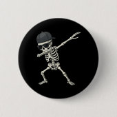 Dabbing Skeleton Pirate Halloween Kinderen Jolly R Ronde Button 5,7 Cm (Voorkant)