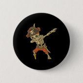 Dabbing Skeleton Pirate Halloween Kinderen Jolly R Ronde Button 5,7 Cm (Voorkant)