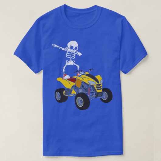 Dabbing Skeleton Quad Bike Rider Dab Skeleton Bike T-shirt (Design voorkant)