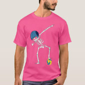 Dabbing Skeleton Shirt Water Polo Speler Sport op (Voorkant)