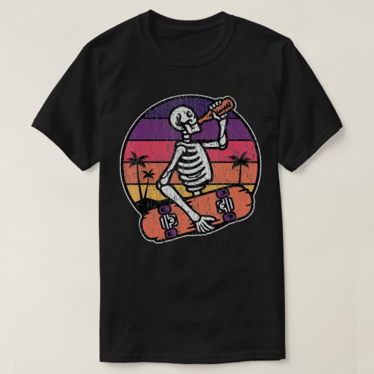 Dabbing Skeleton Skateboarden Skeletons Gi T-shirt (Design voorkant)