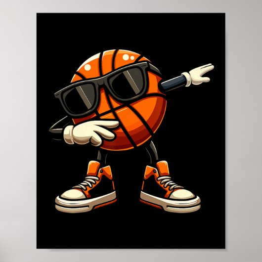 Dabbing Sketll Ll Sungles Sketll  Poster (Voorkant)