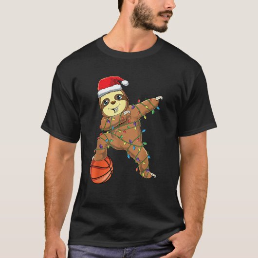 Dabbing Sloth dab basketbalspeler jongens Schattig T-shirt (Voorkant)