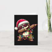 Dabbing Sloth Xmas For Kids Boys Girl Sloth Lover  Kaart (Voorkant)