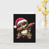 Dabbing Sloth Xmas For Kids Boys Girl Sloth Lover  Kaart (Gele Bloem)
