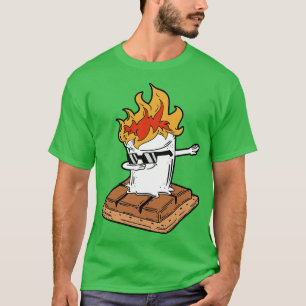 Dabbing Smore Marshmallow Grappige Dab Dance Campi T-shirt