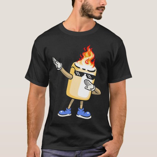 Dabbing Smores Marshmallow Dab Dance Camping T-shirt (Voorkant)