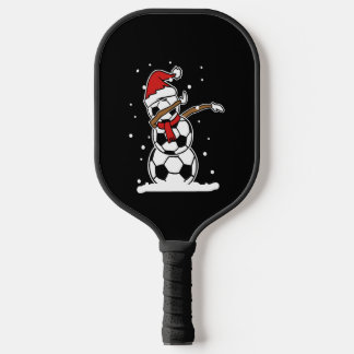 Dabbing Sneeuwman Voetbal Kerstmis Pickleball Paddle