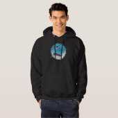 Dabbing Snowboard Parrot I Blue Parrotlet Hoodie (Voorkant volledig)