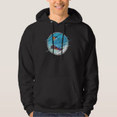 Dabbing Snowboard Parrot I Blue Parrotlet Hoodie (Voorkant)
