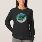 Dabbing Snowboard Parrot I Fischers Lovebird T-shirt (Voorkant)