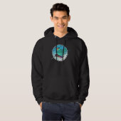 Dabbing Snowboard Parrot I Turquoise Parrotlet Hoodie (Voorkant volledig)