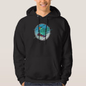 Dabbing Snowboard Parrot I Turquoise Parrotlet Hoodie (Voorkant)