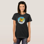 Dabbing Snowboard Parrot I Yellow Lutino Budgie Bu T-shirt (Voorkant volledig)