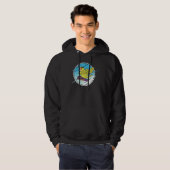 Dabbing Snowboard Parrot I Yellow Parrotlet Hoodie (Voorkant volledig)