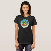 Dabbing Snowboard Parrot I Yellow side Green Chee T-shirt (Voorkant volledig)