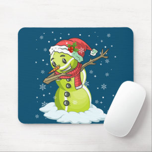 Dabbing Snowman Tennis Ball T-shirt Kerstmis Muismat