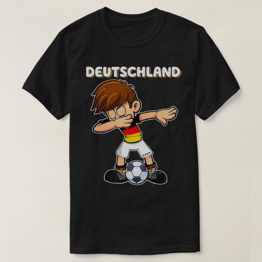 Dabbing Soccer Boy Germany Jersey Germany Kids Fan T-shirt (Design voorkant)