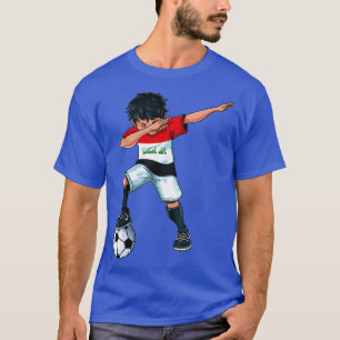 Dabbing Soccer Boy Irak - Iraqi Football Gift for T-shirt