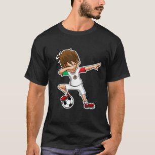 Dabbing Soccer Boy Mexico Jersey Mexicaans Footbal T-shirt
