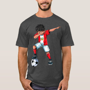 Dabbing Soccer Boy Peru - Peruviaans Football Gift T-shirt