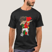 Dabbing Soccer Boy Portugal Jersey - Portugal Map T-shirt (Voorkant)