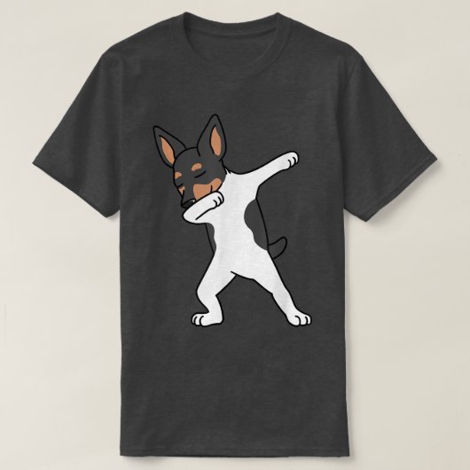Dabbing Speelgoed voor Terrier Dab Dance Dog T-shirt (Design voorkant)