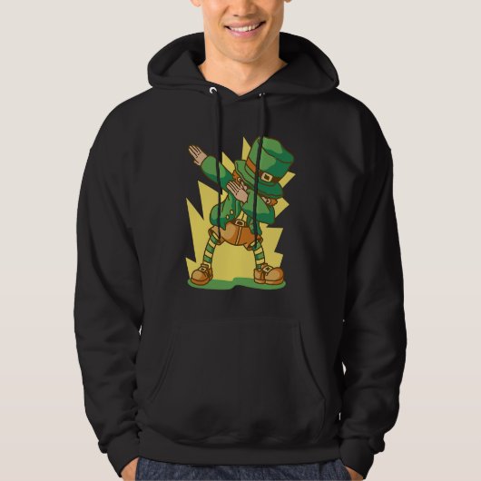 Dabbing St Patricks Day man Hoodie (Voorkant)