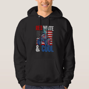 Dabbing Statue Liberty Monster Truck 4 juli U Hoodie