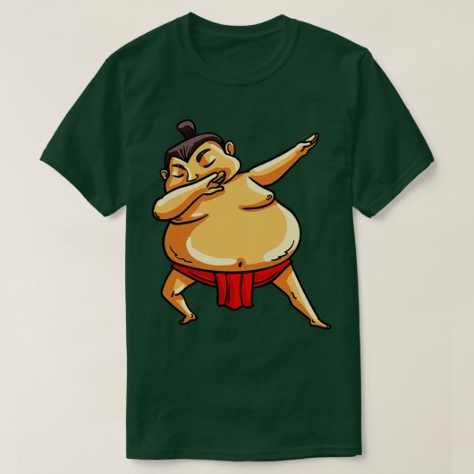 Dabbing Sumo Wrestler Sumo T-shirt (Design voorkant)