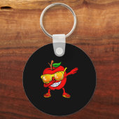 Dabbing Sungles Design Green S Lovers Sleutelhanger (Voorkant)