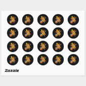 Dabbing Taco Bowling Spelen Cinco De Mayo Speler Ronde Sticker (Vel)