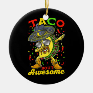 Dabbing Taco Cinco De Mayo boys Mannen Mexicaans v Keramisch Ornament