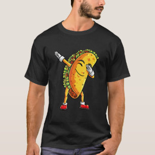 Dabbing Taco Cinco De Mayo boys Mannen Mexicaans v T-shirt