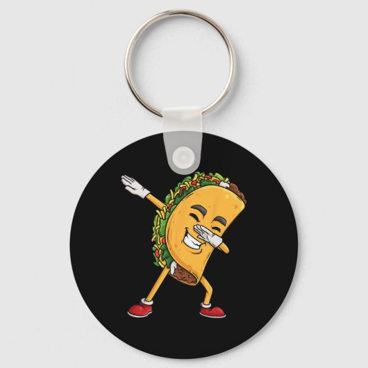 Dabbing Taco Cinco de Mayo Funny Mexican Dab Boys Sleutelhanger (Voorkant)