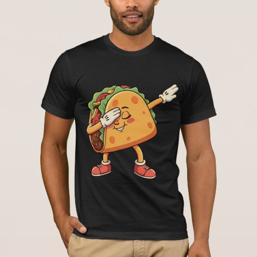 Dabbing Taco Cinco de Mayo Funny Mexican Food Dab T-shirt (Voorkant)