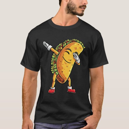 Dabbing Taco Cinco de Mayo Funny Mexican Food Dab  T-shirt (Voorkant)
