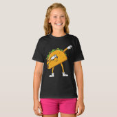 Dabbing Taco Cinco de Mayo Funny Mexican Food Dab T-shirt (Voorkant volledig)