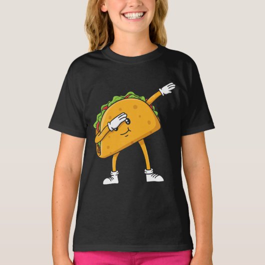 Dabbing Taco Cinco de Mayo Funny Mexican Food Dab T-shirt (Voorkant)