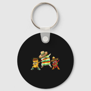 Dabbing Taco Cinco De Mayo Grappige Jongens Mannen Sleutelhanger