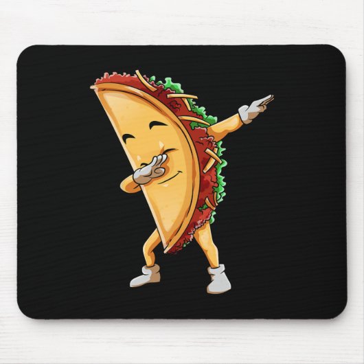 Dabbing Taco Cinco De Mayo Grappige Kinderen Jonge Muismat (Voorkant)