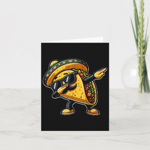 Dabbing Taco Cinco De Mayo Grappige Mexicaanse Vad Kaart