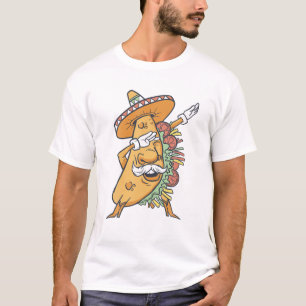 Dabbing Taco Cinco de Mayo Rainbow Mexican Food so T-shirt