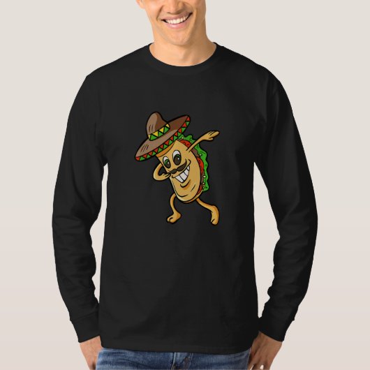Dabbing Taco Funny Boys Girls Men Women Mexican Fo T-shirt (Voorkant)