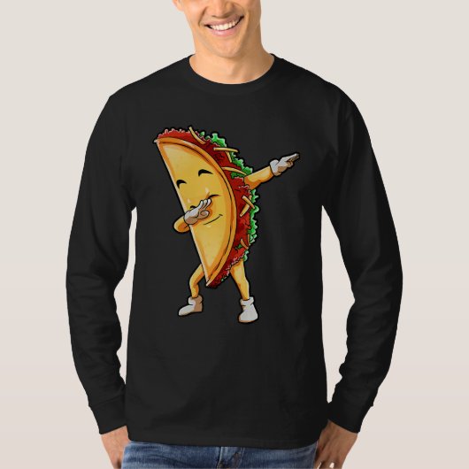Dabbing Taco Ideeën Cinco de Mayo Mexicaans Voor F T-shirt (Voorkant)
